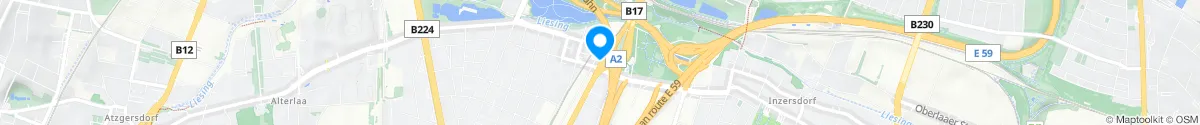 Kartendarstellung des Standorts für Apotheke zur Mariahilf Wien-Inzersdorf in 1230 Wien
